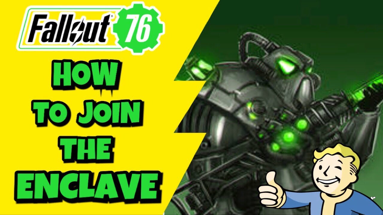 fallout 76 how to join the enclave